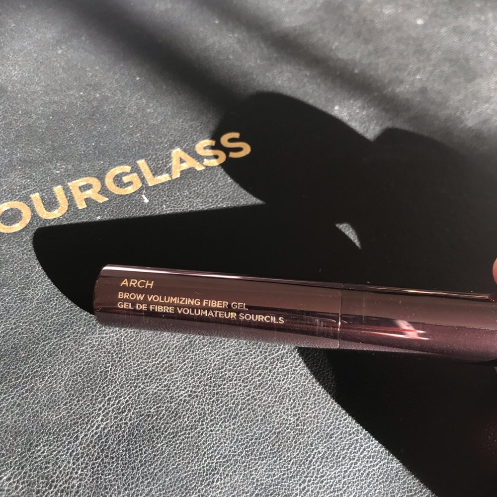 Hourglass Auburn color brow fiber gel